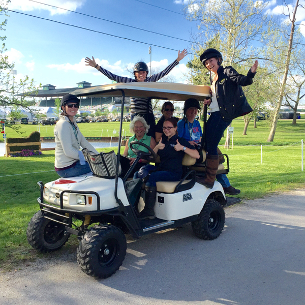 Rolex Cross Country Media Tour Golf Cart